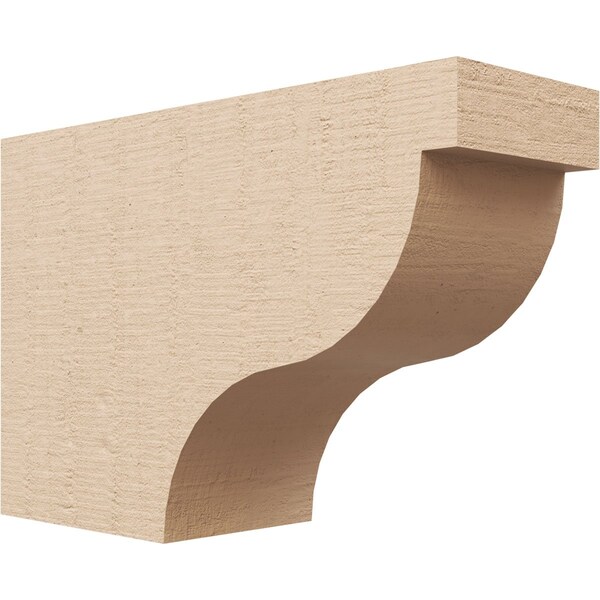 Ekena Millwork 4in. W x 8in. H x 12in. L Garner Woodgrain TimberThane Rafter Tail, Primed Tan RFTUR04X08X12GARRCPR - main
